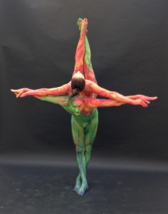 Akrobatik und Bodypainting